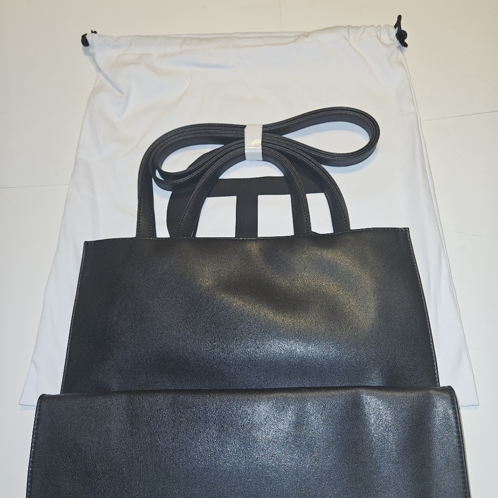 Medium  Telfar Shopping Bag - Black - Picture 14 of 16